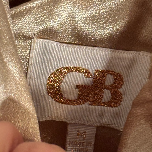 Elegant Gold Satin Evening Dress - Picture 10 of 10